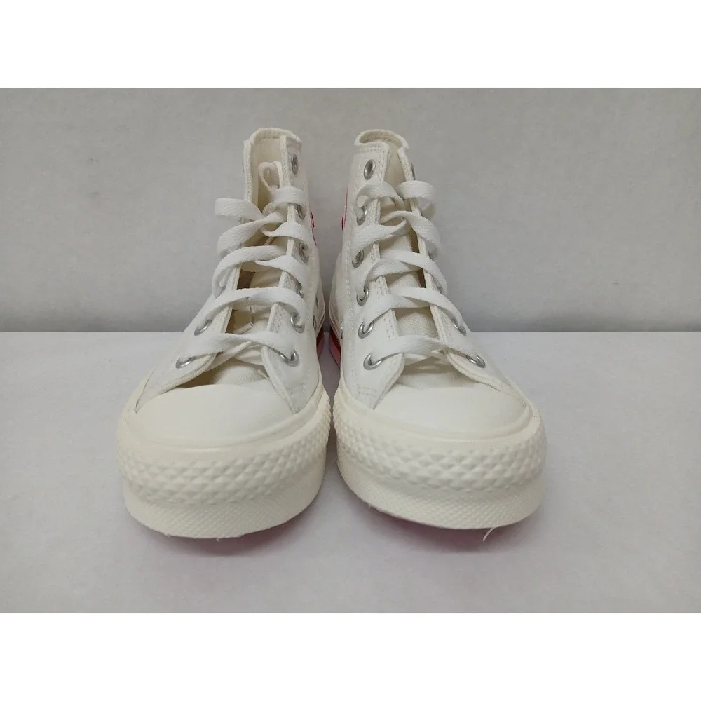 Converse Girl's Chuck Taylor All Star Eva Lift Hi Top Shoes A10717C White‎ Sz 13